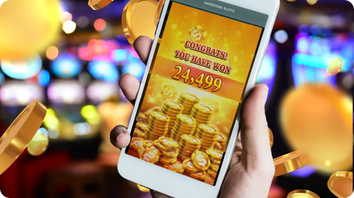 Player focused on a poker game on bingoplus.com